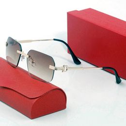 Carti lunettes de soleil pour hommes luxe CT0271S lunettes de soleil dégradé de mode lunettes de soleil simple grand carré cadre en or UV400 plage conduite sport spectacle de luxe