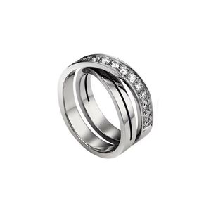 Luxe designerring vrouwen houden van diamanten ring designer sieraden verlovingstrouwringen moissanite ring rose goud zilver titanium