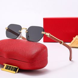 Carti Heren Designer Zonnebril Luxe Zeshoekige Stijl Anti Blauw Effen Bril Merk Brillen Frame Brillen Houten Transparante Acetaat Klassieke Brillen Gafas