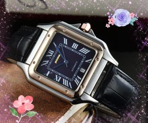 Carti Relojes de pulsera para hombres 2023 Hombres Dos Tres Agujas Reloj de cuarzo Alta calidad Top Lujo Famoso Diseñador Reloj Cinturón de acero Moda Tanque Reloj Montre de Luxe