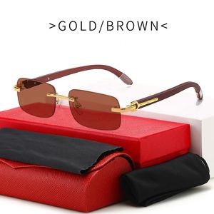 Cartii lunettes de soleil pour hommes lunettes de luxe lunettes de soleil dégradées de mode simples grand cadre carré en or UV400 plage conduite sport spectacle lunettes de soleil de luxe