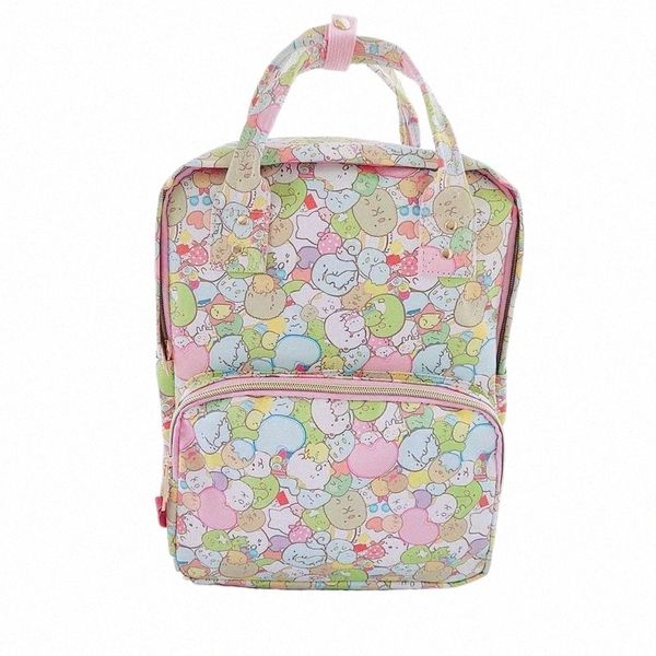 Carto lindo juguete estrellas Sumikko mochila mujer Fi PU bolso escolar de cuero Kawaii mochila de viaje bolsas para mujeres H8H7 #