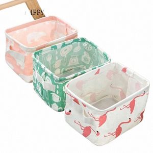 Carto Panier de rangement de bureau Mignon Flamingo Organisateur étanche Cott Linge Divers Boîte de rangement Cabinet Sous-vêtements Sac 2021 p3Yj #