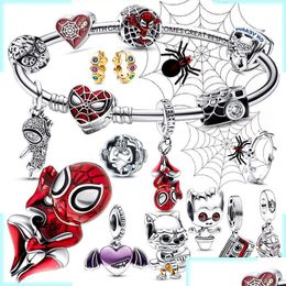 Cartoon Accessoires 2023 Nieuwe 925 Sterling Sier Pandora Spider Karakter Prinses Bedel Geschikt Voor Originele Armband Vrouwelijke Diy Juweel Dhc2T