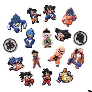 Accessoires de dessin animé Charms d'anime en gros mignon dragon chaussure PVC décoration boucle en caoutchouc souple sabot livraison rapide livraison bébé enfants M Dhenp