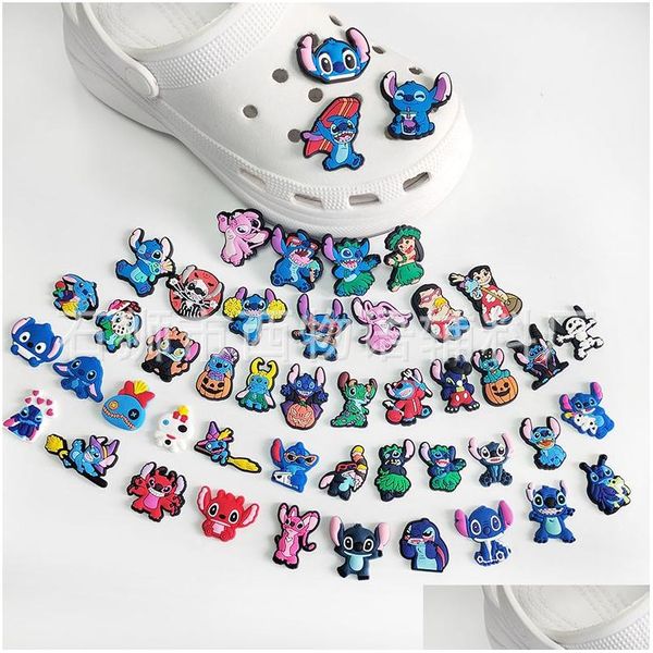 Accessoires de dessin animé Breloques Souvenirs d'enfance en gros Bébé Elfe bleu Ees Cadeau drôle Accessoires de chaussures de dessin animé Boucle de décoration en PVC So Dhur3