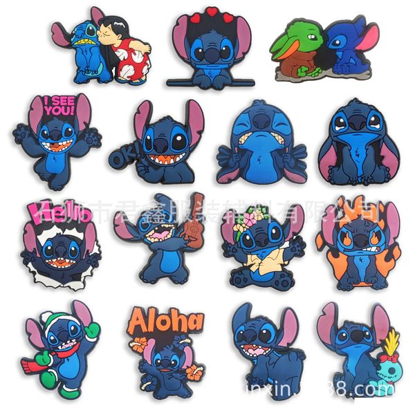 Accesorios de dibujos animados Película de la infancia Película Blue Elf Charms Recuerdos al por mayor Regalo divertido Zapato PVC Decoración Hebilla Soft Drop Entrega B OTLZD