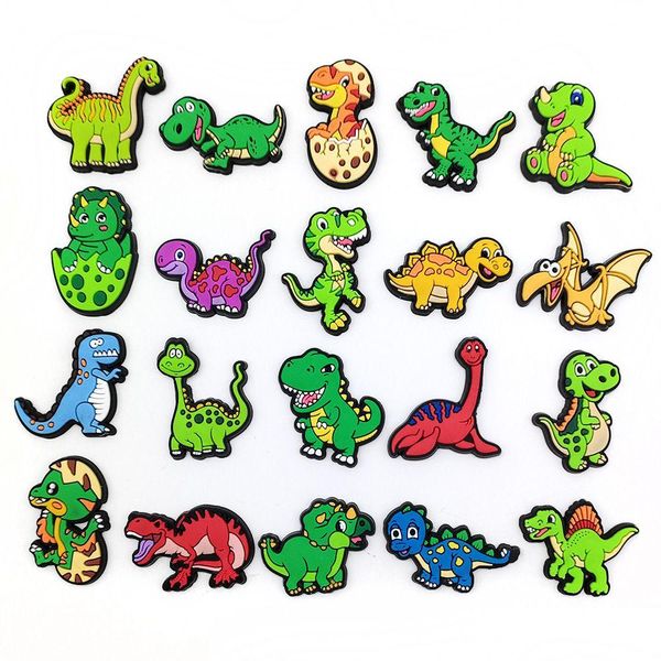 Accesorios de dibujos animados Dinosaurio Zapato Charm Decoración Hebilla Jibbitz para Clog Charms Pulsera Pines Drop Entrega Bebé Niños Maternidad Pro Dhlva