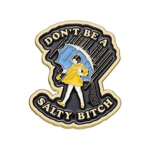 Cartoon Accessoires Don't Be A Salty Badge Film Film Quotes Leuke Films Games Harde Emaille Pins Verzamel Broche Rugzak Hoed Tas Colla Dh1Ea