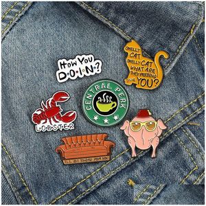 Cartoon Accessoires Vrienden Tv Show Collectie Emaille Revers Pin Badge Pins Kleding Rugzak Decoratie Sieraden Geschenken Voor Vriend Drop Dhqpk