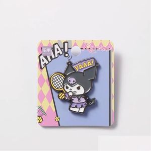 Accessoires de dessin animé Kuromi Play Sports Broche Films mignons Jeux Épingles en émail dur Collecter Sac à dos de dessin animé Chapeau Sac Collier Badges Dhobf