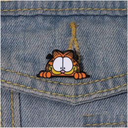 Cartoon Accessoires Luie Kat Pin Leuke Films Games Harde Emaille Pins Verzamel Metalen Broche Rugzak Hoed Tas Kraag Revers Badges Drop Del Otbw9