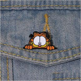 Cartoon Accessoires Luie Kat Pin Leuke Films Games Harde Emaille Pins Verzamel Metalen Broche Rugzak Hoed Tas Kraag Revers Badges Drop Del Oth71