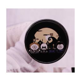 Cartoon accessoires nachtmerrie voor kerst South Park broche tim Burton Film Badge Drop Delivery Baby Kids Maternity Products DHA0P