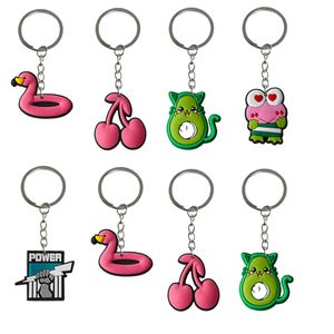 Accessoires de dessins animés Keychain de grenouille rose pour les enfants Favors Favors Key Chain Kid Gary Girl Gift Keyring SCHOOL SCHOOL -bag Boys Keychains Car Otk5l