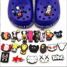 Cartoon Accessoires Sesamstraat Kaws Hole Schoenen Diy Bloem Schoen Gesp Set Corc Drop Levering Otz8J