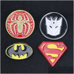 Accessoires de dessin animé Super Hero Pin Broche Badge Vintage Collier Bouton Chemise Bijoux Accessoires Bouclier Drop Livraison Bébé, Enfants Matern Dhmnh