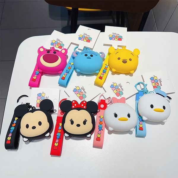 Cartoon and Anime Animal Series: Little Bear, souris, canard, sac de jouets en pin en pin, porte-clés, sac de livre mignon et créatif, bijoux suspendu