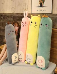 Cartoon Animal Dinosaur Rabbit Cat Chicken Monster Plush Toys Gevuld Soft Long Sleep Pillow Kids Girls Gift J2207041049012