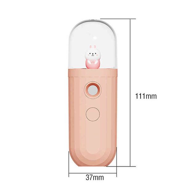 Dibujos animados Animal Nano Spray Mist Steamer Cara Hidratante Hidratante Pulverizador Humidificador Herramientas para el cuidado de la piel 220507