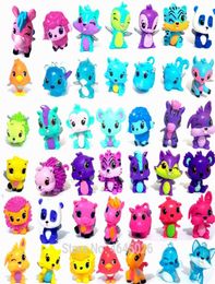 Animais dos desenhos animados ovo cavalo incubação modelo miniatura pvc figuras de ação mini pet shop estatuetas bonecas colecionáveis crianças brinquedos lj2009248032004