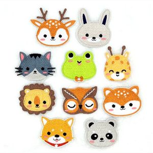 Dessin animé animaux broderie autocollants mignon Lion Panda patchs pour vêtements pour enfants sac à dos accessoires de broderie fer Patch