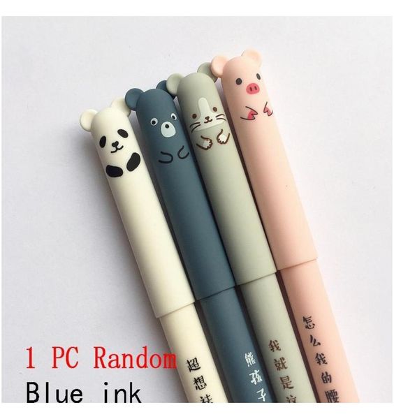 Cartoon Animals Effrayable stylo 035mm mignon panda chat magie stylos kawaii gel stylos pour la nouveauté d'écriture scolaire jlllnm Lucky20058831076