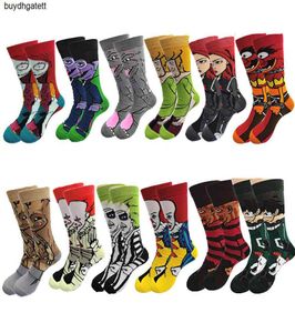 Dessin animé personnage des hommes et des femmes039s chaussettes de rue décontractée stance unisexe harajuku coton créatif chaleuret2gf7935272