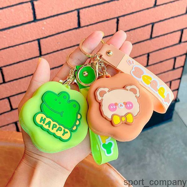 Dessin animé Anime porte-clés pour enfant Mini porte-monnaie articles enfant Silicone sac portefeuille étudiant garçons fille mignon petit sac porte-clés