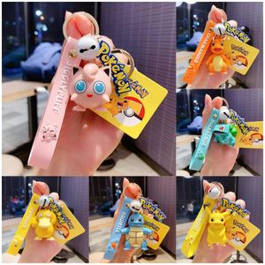 Cartoon anime huisdier sprite sleutelhanger hanger schattige poppen sleutelhanger cirkel creatief klein cadeau