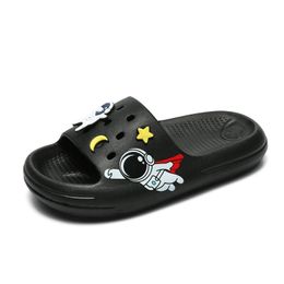 Dessin animé astronaute Enfants pantoufles garçons filles chaussures décontractées chaussures plage chaussures d'eau intérieur