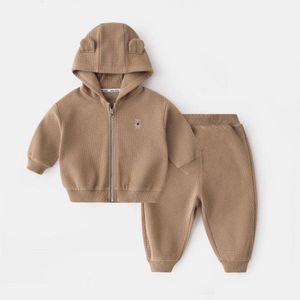 Cartoon Herfst Baby Leuke Modieuze Tweedelige Set Lentekleding Jongens en Meisjes Nieuwe Kindermode voor Dames