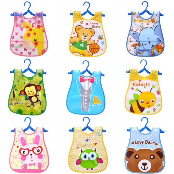 Bande dessinée bébé bavoirs étanche nouveau-né Bandanas alimentation bébé Burp chiffons filles garçons salive serviette imprimer tablier 1328 D3