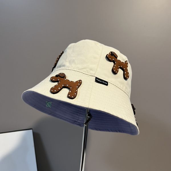 Chapeau de bassin de dessin animé, nouvelle casquette de pêcheur pour le printemps et l'été, chapeaux à large bord Double face à la mode