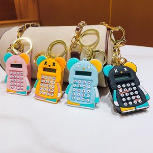 Cartoon Bear Calculator Keychain mignon Mini Maze Car Key Chain Chain Sac, pendentif petit cadeau en gros