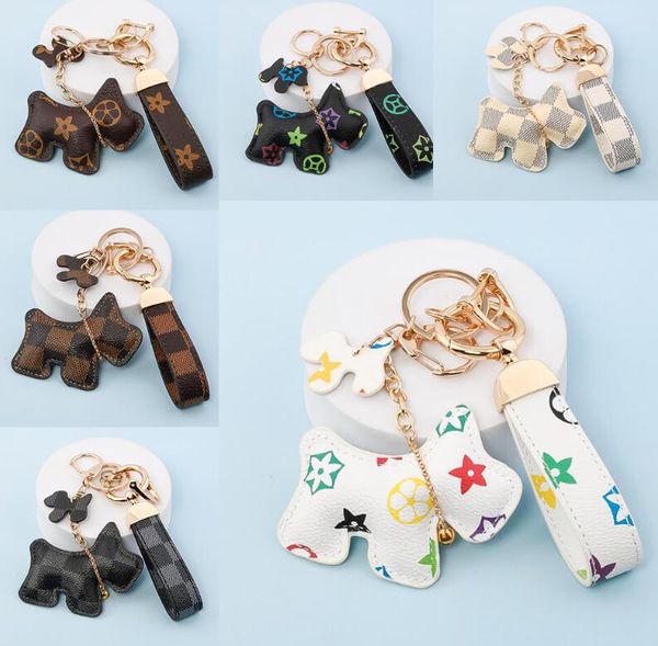 Dessin animé ours concepteur impression porte-clés portefeuille porte-clés sac de voiture fleur mini porte-monnaie porte-clés sac bibelot cadeaux accessoires