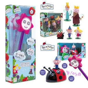 Dibujos animados Ben y Holly Doll Toy Música Niños Fairy Magic Wand Girl Princess Scepter Rocket Castle Regalos para niños 231229