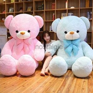 Dessin animé bleu/rose/blanc 80100 cm jouets mignons ours en peluche poupée en peluche animaux oreiller jouet 240307