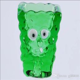 Cartoon Bubble Glass Bongs Accessoires, tuyaux de fumer en verre Colorful mini multicolors Pipes à main Meilleure cuillère Glas