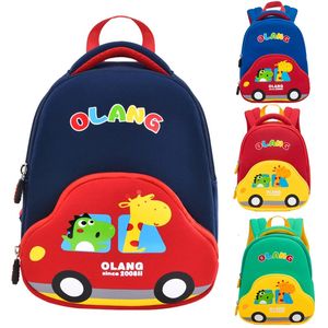 Dessin animé voiture enfants sacs d'école filles 3D conception mignonne maternelle enfant Anti perdu école sacs à dos pour garçons cadeau Mochila Escolar 240102