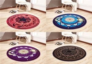 Cartoonkaart Captor Sakura Rug Mat Magic Array Tapijt Doelat Antislip Pluche Princess Creative Handmade Living Room Coffee Table 26597951