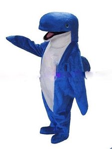 Personnage de dessin animé adulte mignon mignon baleine mascotte costume d'halloween