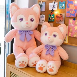 Personnage de dessin animé Lingna Belle poupée Kawaii poupée renard rose Plus jouet en peluche cadeau de noël pour enfants oreiller en gros