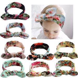 Cartoon Kinderen Bloemen Gedrukte Hair Band Hoofdband Simple Fashion Baby Hair Accessories Kids Photography Props 8 kleuren