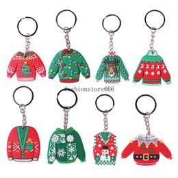 Cartoon Christmas Series Keychain Christmas Gifts Bag Pendant Accessoires For Kids Friends Cadeau