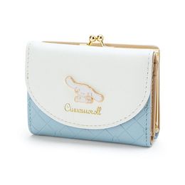 Cartoon Cinnamoroll portefeuilles courtes femmes mini mignon coincement de poche porte-sac à main nouveau portefeuille portefeuille pour filles 2396