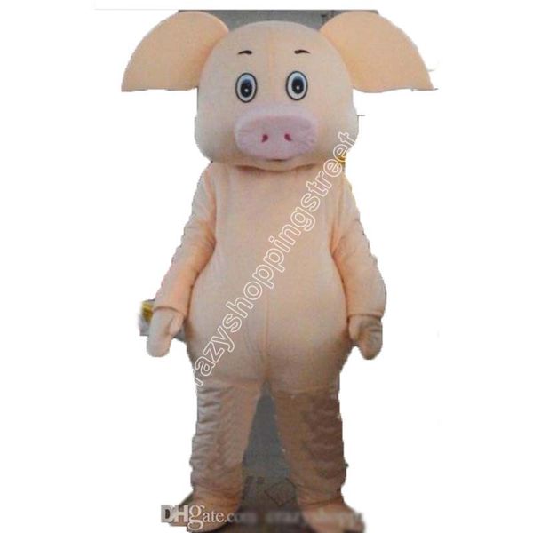 Ropa de dibujos animados Ventas calientes Piglet Pig Disfraces de mascota Tema de dibujos animados Vestido de lujo Mascota de la escuela secundaria Ropa publicitaria