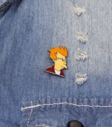 Cartoon Comics Brooch Emorch Émail POUR LES JACKETS DENIM ACCESSOIRES SAG