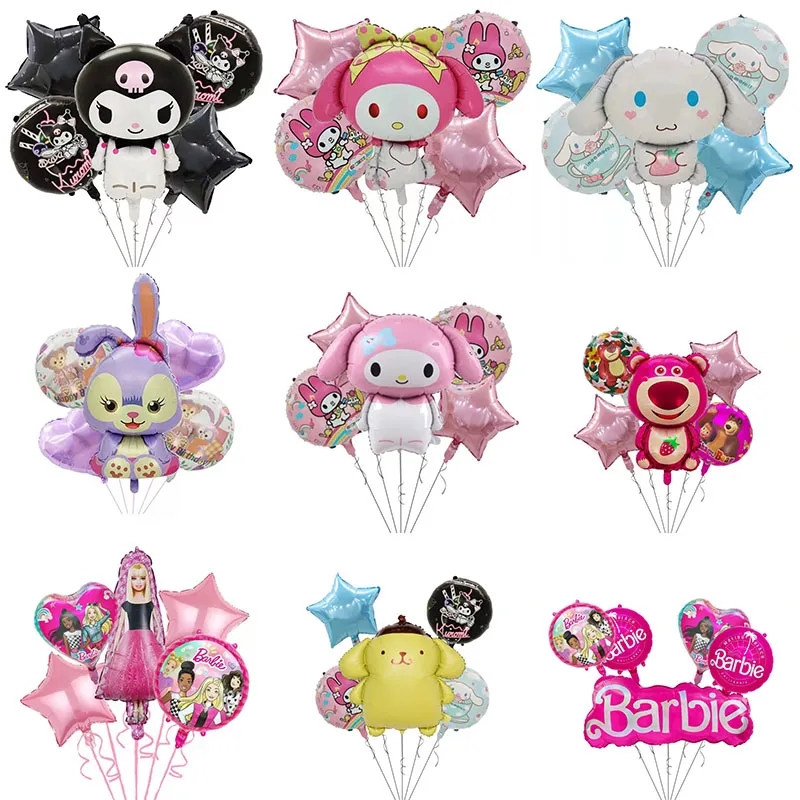 Cartoon Coolommy Melody Jade Gui Dog Pink Bear Birthday Set Aluminium Film Balloon