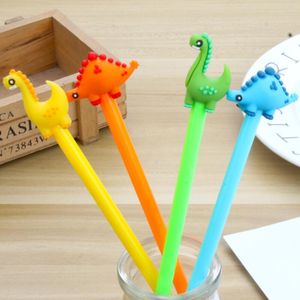 Dessin animé créatif dinosaure Gel stylos mignon cadeau promotionnel Silicone papeterie stylo étudiant école fournitures de bureau RH3319